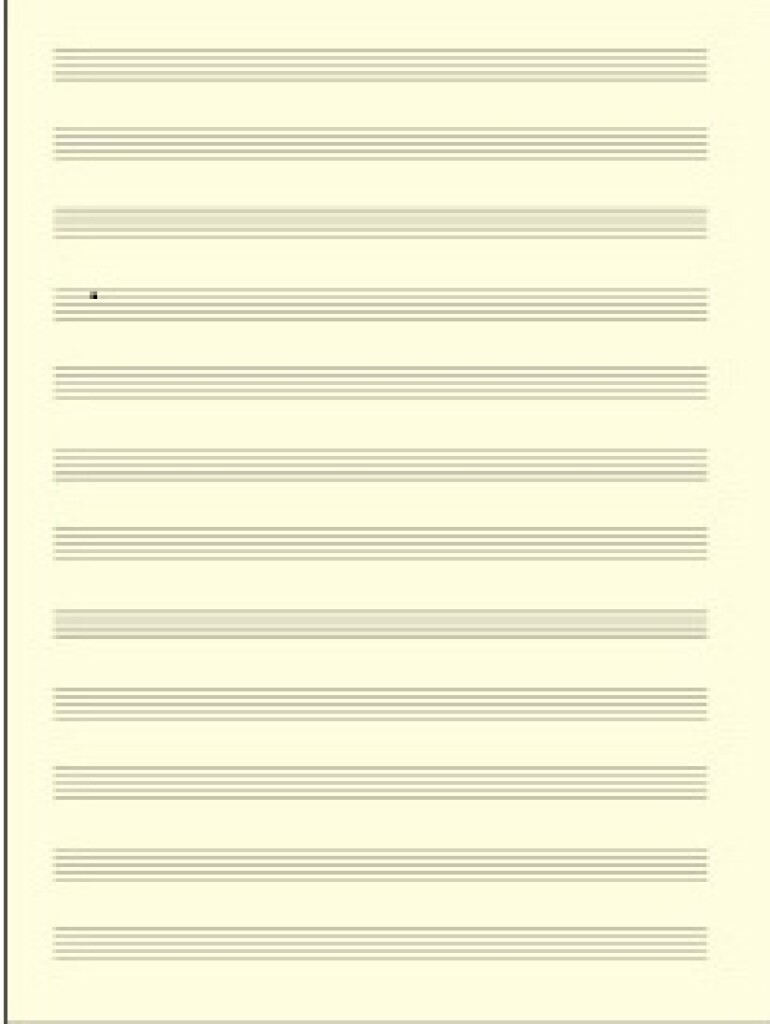Carta da Musica Avoriata 8 Pentagrammi